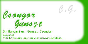 csongor gunszt business card